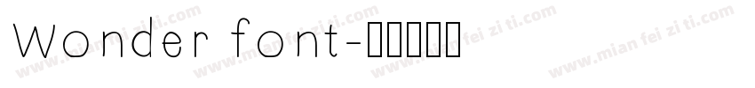 Wonder font字体转换